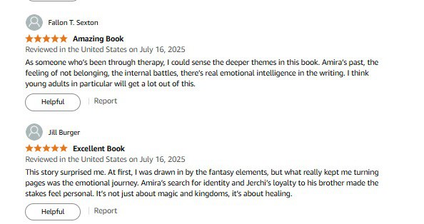 Verified Amazon reviews for Warrior Rock of Thorns and Briars — Amazing Book, Excellent Book